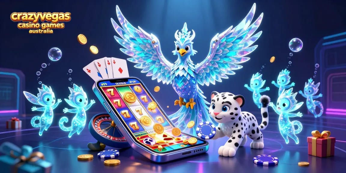 Experience the vibrant world of crazyvegas casino games australia with lively characters and thrilling game elements.